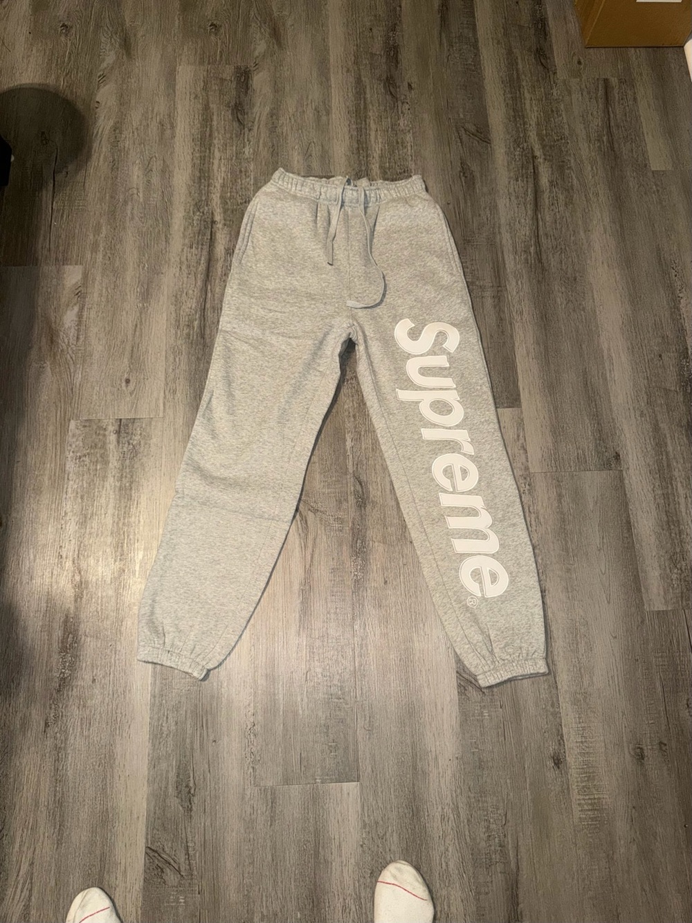 Supreme Grey Supreme Sweatpants